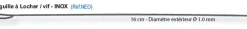 50 Aiguilles à locher Inox 16 cm