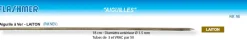50 Aiguilles à ver laiton 18 cm Ø 1,5 mm