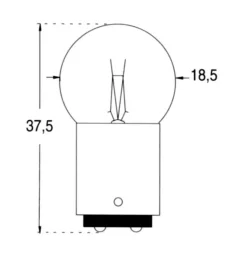 2 ampoules sphérique VDM 12V - 10W