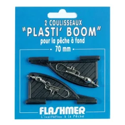 2 coulisseaux Plasti Boom noir 70 mm