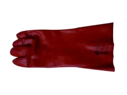 2 gants VDM PVC rouge Long: 36cm - Taille 10