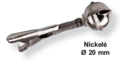 50 Grelots à pince crocodile 20 mm