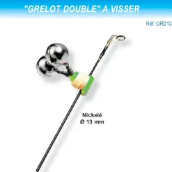 2 Grelots Doubles à Visser 13 mm