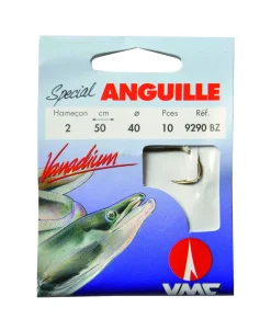 10 Hameçons montés Water Queen spécial Anguille 9290 BZ 50 cm