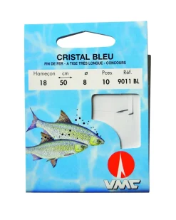 10 Hameçons montés Water Queen cristal bleu 9011 BL 35 cm