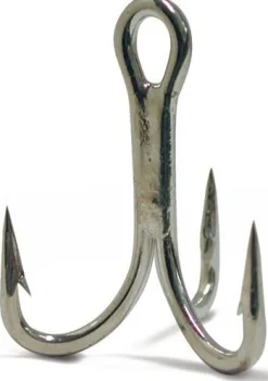 5 Hameçons VMC 8527 Triple Fish Fighter® 4x Renforcé Étain Brillant