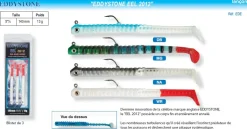 3 Leurres Souples Eddystone Eel 2012 140 mm