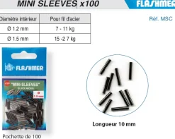 100 Mini-Sleeves Bronzées 1.5 mm