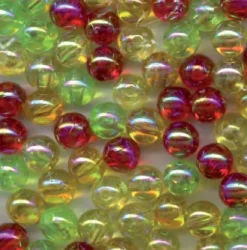 50 Perles Flashmer Multi Fluorescent