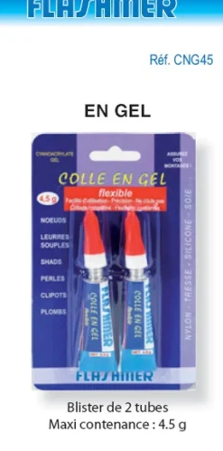 2 tubes de colle en gel Flashmer 4,5 gr