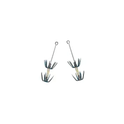 2 Turluttes Double Grappin Inox