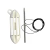 Accroche poisson Labrax pour ceinture White
