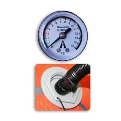 Adaptateur de valve Advanced Elements avec manomètre