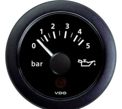 Afficheur VDO Manomètre huile 5 bars - Ø52 mm - Noir