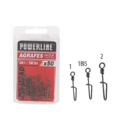 Agrafe Powerline Jig Head Vrac de 50 pc