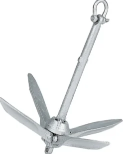 Ancre Marine Grappin Plastimo à pelles éffilées - 12 Kg