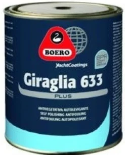 Antifouling Boero Giraglia 633 matrice erodable 0,75L Blanc Gris