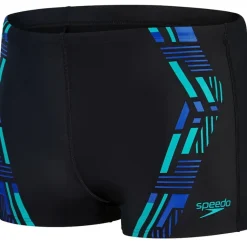Aquashort Tech Print Speedo Black/Fed Red/White