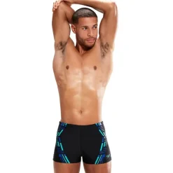 Aquashort Tech Print Speedo Black/Fed Red/White