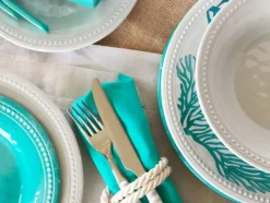 Assiette dessert Marine Business - Collection Harmony Perla - 6 pièces