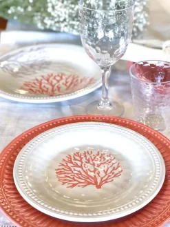 Assiette dessert Marine Business - Collection Harmony Mare Coral - 6 pièces