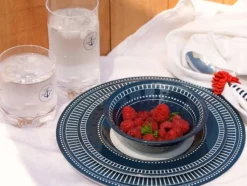 Assiette Plate Marine Business - Collection Sailor Soul - 6 Pièces