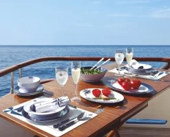 Assiette Plate Marine Business - Collection Northwind - 6 Pièces