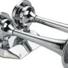 Avertisseur Chromé Osculati type trompe - 2 tons 12V