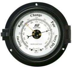 Baromètre Plastimo 4,5" chromage noir
