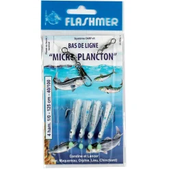 Bas de ligne Micro Plancton 4 Hameçons 1/0