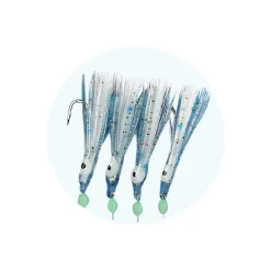 Bas de ligne Micro Plancton 4 Hameçons 1/0