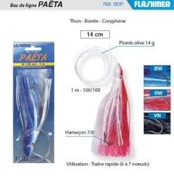 Bas de ligne Paëta Hameçons 7/0
