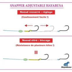 Bas de ligne Snapper Hayabusa Adjustable Rig Bek