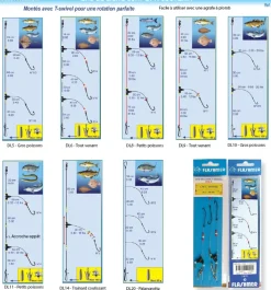 Bas de ligne Surf DL8 - 2 Hameçons N°4