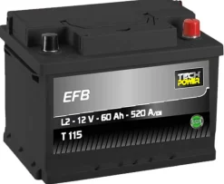 Batterie 12V 60Ah Tech Power Start & Stop EFB