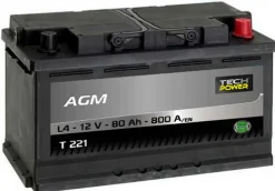 Batterie 12V 80Ah Tech Power Start & Stop EFB