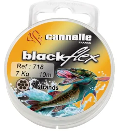 Bobine 10 m Cannelle Acier Nylflex Noir C723