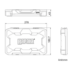 Boite de rangement Rapala Tackle Tray - 276 Open Foam
