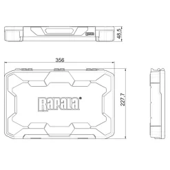 Boite de rangement Rapala Tackle Tray - 356 Deep Half