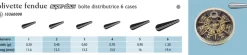 Boite Distributrice 6 Cases Lemer Olivette Fendue