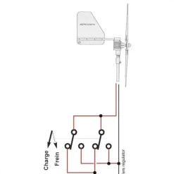 Boitier Primus Windpower interrupteur arret rotation