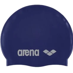 Bonnet de natation Arena Classic Silicone - Denim silver