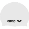 Bonnet de natation Arena Classic Silicone - White black