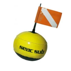 Bouée de signalisation gonflable Chasse Sous Marine Seac-Sub PVC Fluorescent