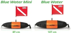 Bouée longue gonflable chasse sous marine Sporasub Blue Water