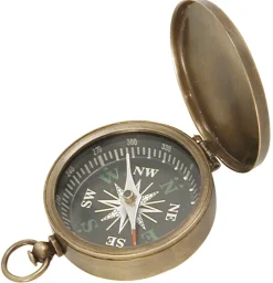 Boussole Décomarine Ø 4,5 cm - Laiton vieilli