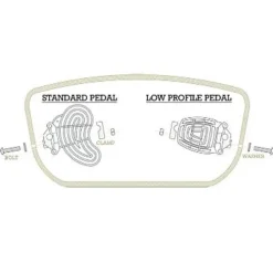 Cales pieds Sea-Lect ajustable pédales standard