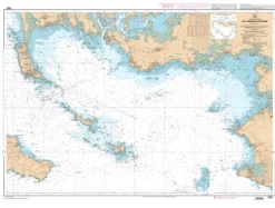 Carte Shom spéciale permis mer à plat
