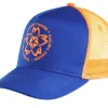 Casquette Sakura trucker - bleu/orange