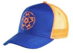 Casquette Sakura trucker - bleu/orange